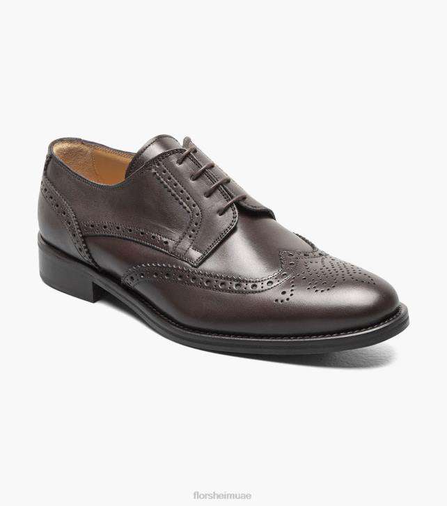 Florsheim رجال راسل وينتيب بيرف أكسفورد 6B6H216 بني غامق الأحذية