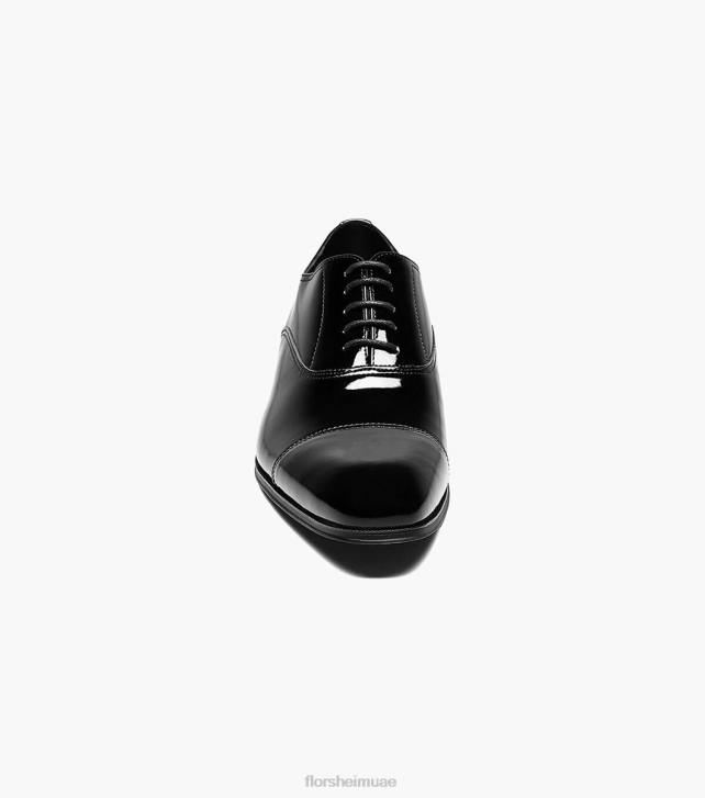 Florsheim رجال توكس كاب تو أكسفورد 6B6H235 أسود براءة اختراع الأحذية