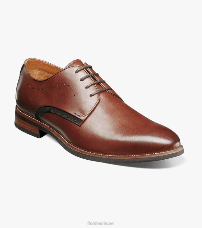 Florsheim رجال أبتاون سهل اصبع القدم أكسفورد 6B6H239 كونياك الأحذية