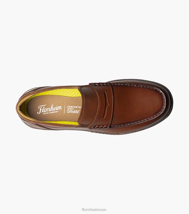Florsheim رجال وسط اصبع القدم بيني متعطل 6B6H241 كونياك الأحذية
