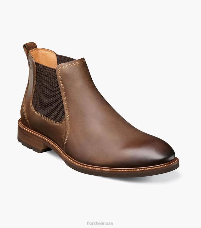 Florsheim رجال الشاليه سهل اصبع القدم جور التمهيد 6B6H245 الفصل البني الأحذية