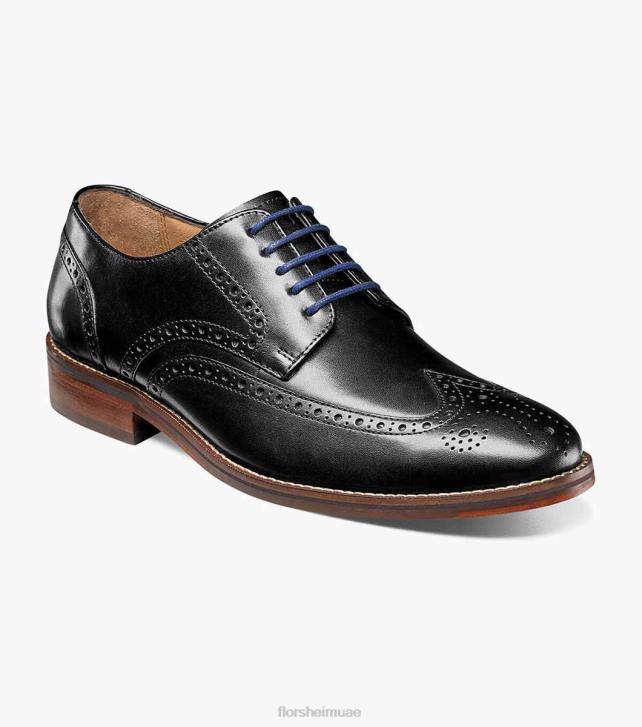 Florsheim رجال أكسفورد وينج تيب ساليرنو 6B6H251 أسود الأحذية