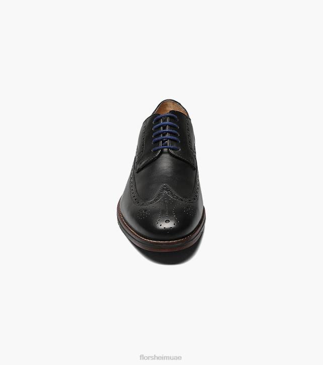 Florsheim رجال أكسفورد وينج تيب ساليرنو 6B6H251 أسود الأحذية