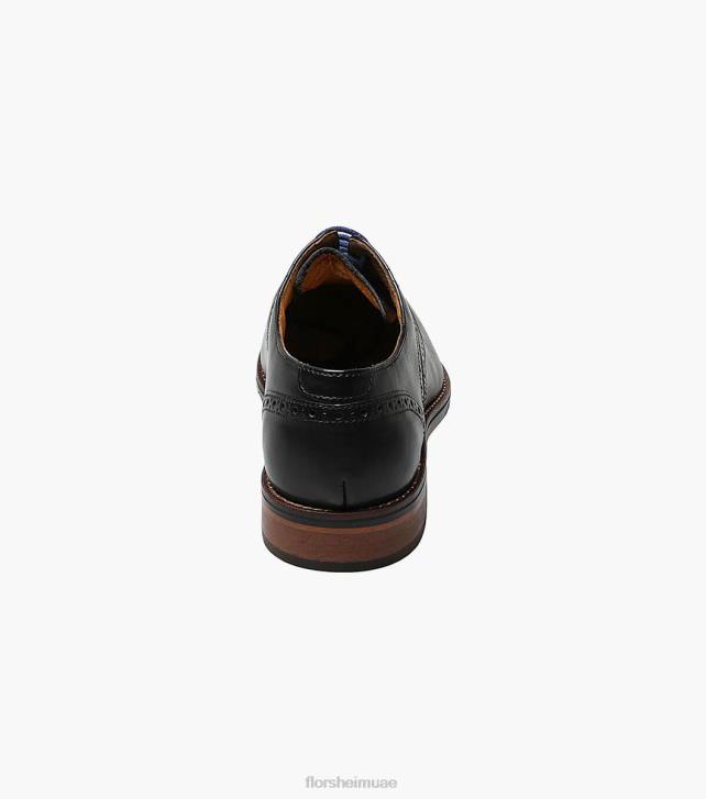 Florsheim رجال أكسفورد وينج تيب ساليرنو 6B6H251 أسود الأحذية