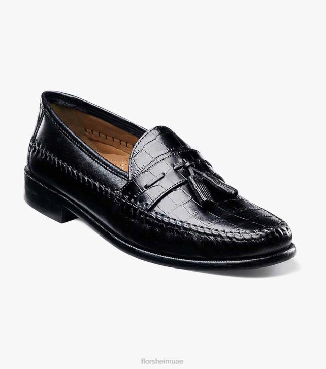 Florsheim رجال بيزا موك تو شرابة متعطل 6B6H254 أسود الأحذية