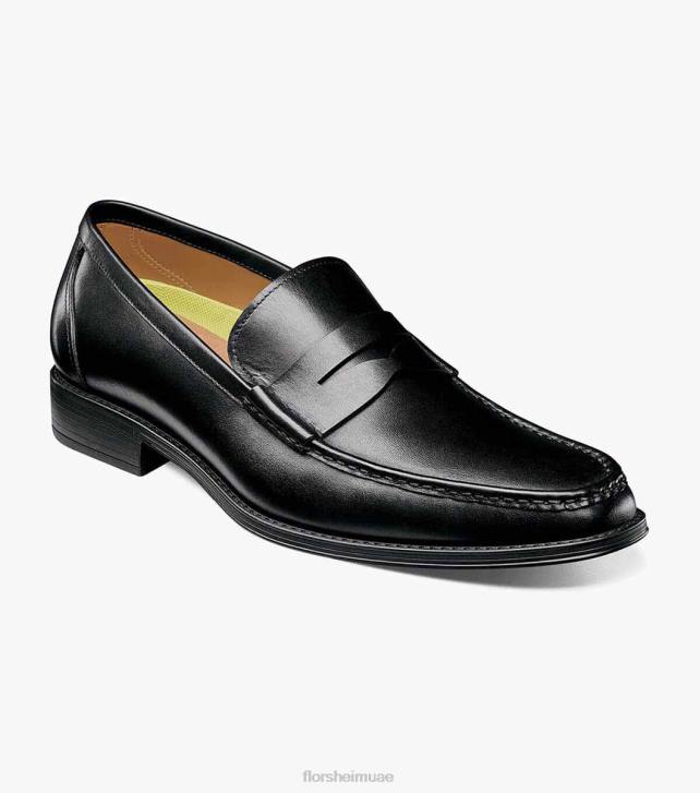 Florsheim رجال أميليو موك تو بيني متعطل 6B6H259 أسود الأحذية