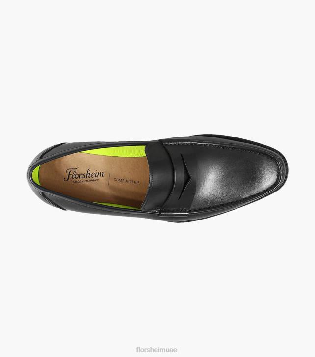Florsheim رجال أميليو موك تو بيني متعطل 6B6H259 أسود الأحذية