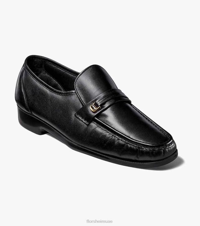 Florsheim رجال ميلانو موك اصبع القدم متعطل 6B6H278 أسود الأحذية