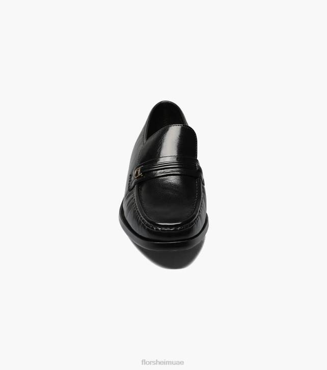 Florsheim رجال ميلانو موك اصبع القدم متعطل 6B6H278 أسود الأحذية