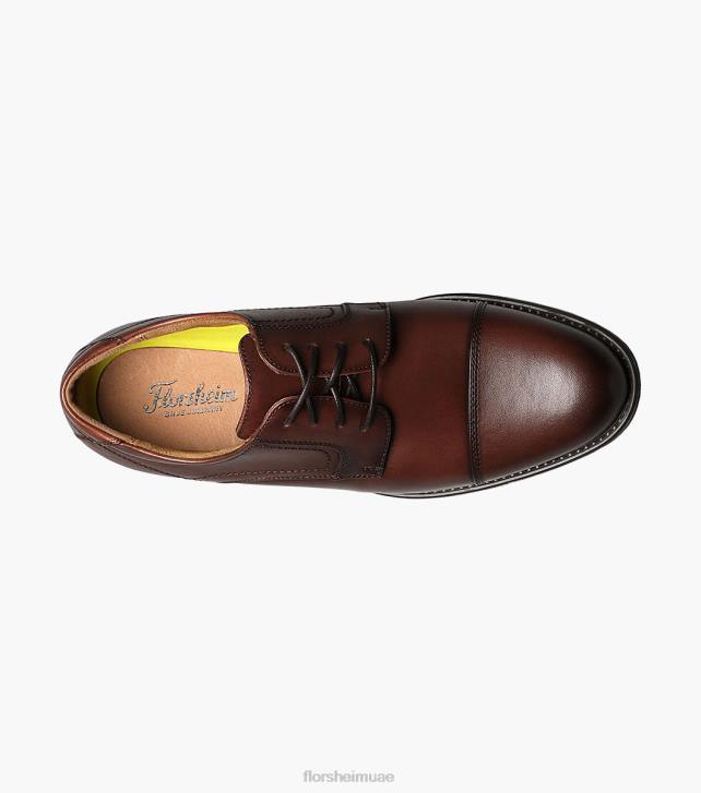 Florsheim رجال مركز كاب تو أكسفورد 6B6H286 كونياك الأحذية