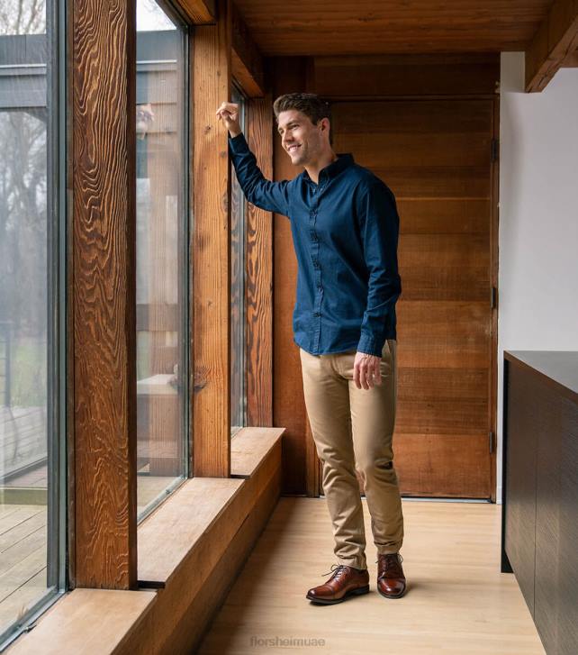 Florsheim رجال مركز كاب تو أكسفورد 6B6H286 كونياك الأحذية