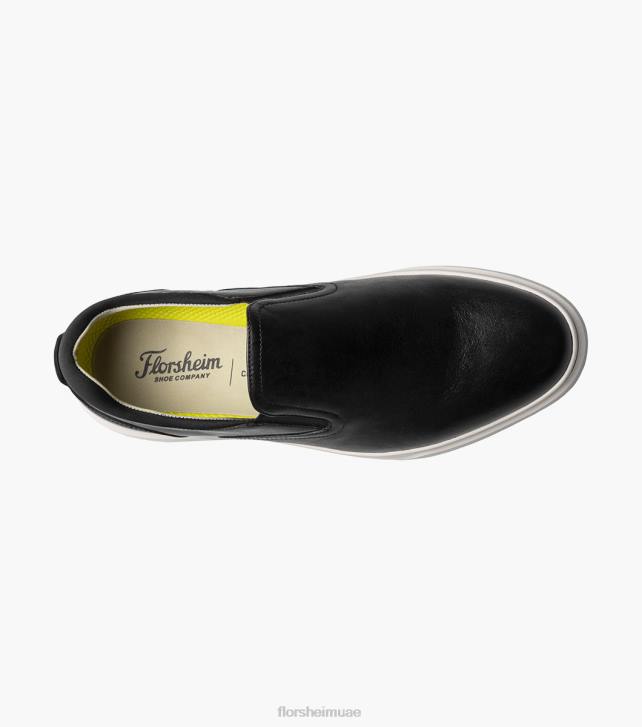 Florsheim رجال حذاء رياضي عادي سهل الارتداء 6B6H301 أسود الأحذية