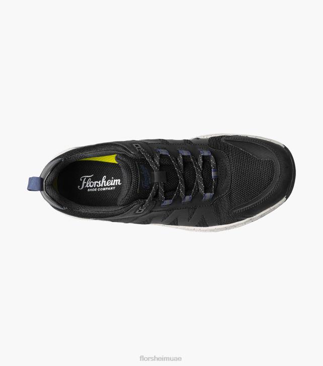 Florsheim رجال فقي لايت حذاء رياضي بمقدمة أمامية شبكي برباط 6B6H310 الفصل الأسود الأحذية