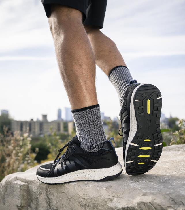 Florsheim رجال فقي لايت حذاء رياضي بمقدمة أمامية شبكي برباط 6B6H310 الفصل الأسود الأحذية