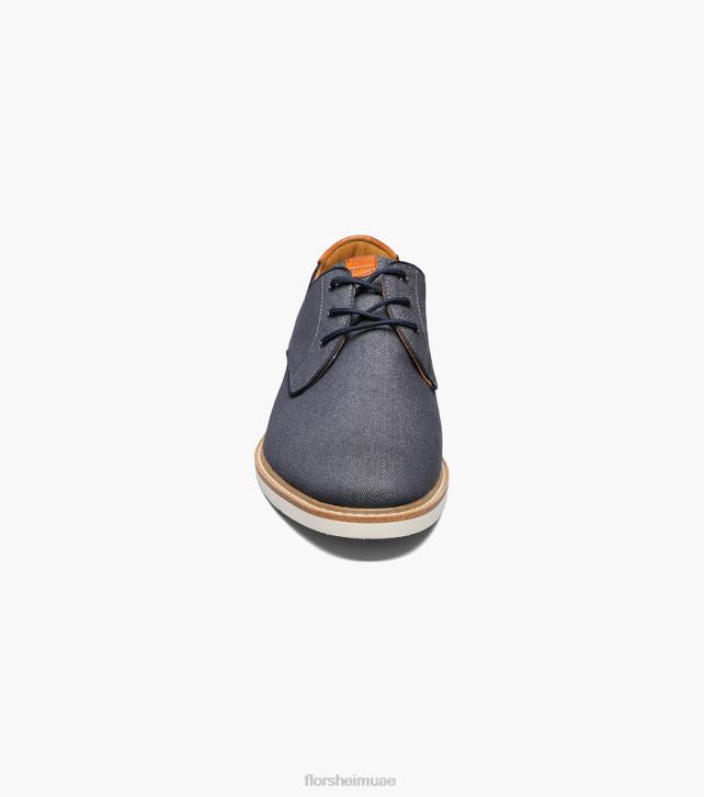 Florsheim رجال قماش المرتفعات سهل اصبع القدم أكسفورد 6B6H321 القوات البحرية الأحذية