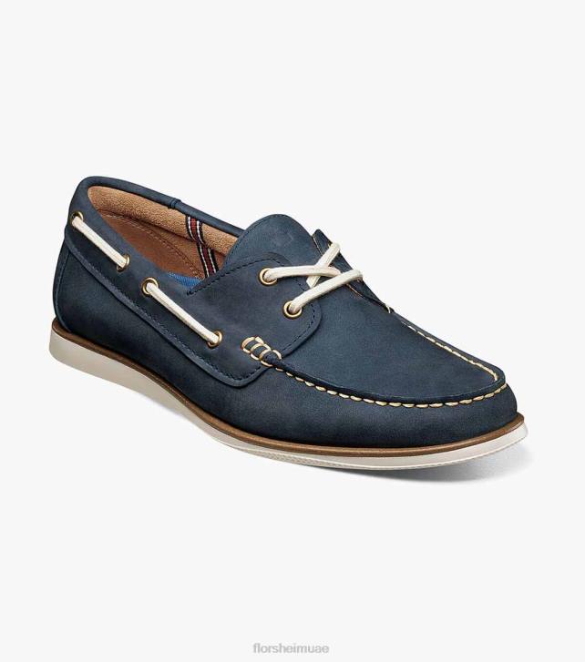 Florsheim رجال أتلانتيك موك اصبع القدم حذاء قارب 6B6H324 القوات البحرية الأحذية