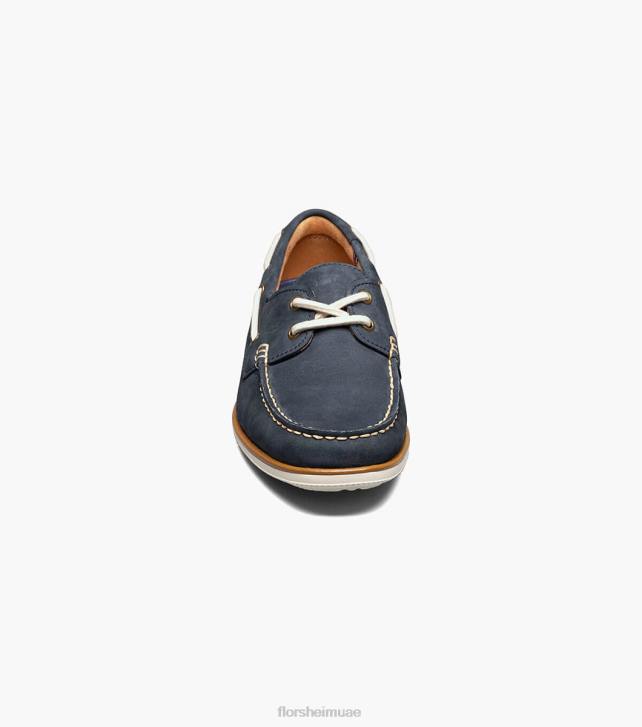 Florsheim رجال أتلانتيك موك اصبع القدم حذاء قارب 6B6H324 القوات البحرية الأحذية