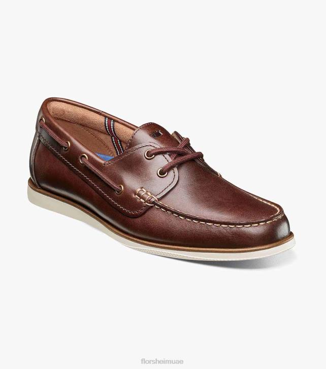 Florsheim رجال أتلانتيك موك اصبع القدم حذاء قارب 6B6H325 شوكولاتة الأحذية