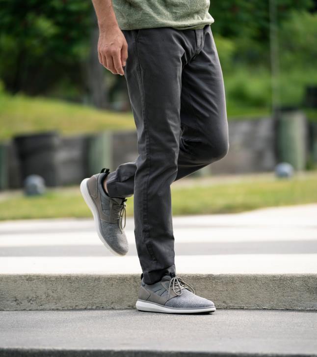 Florsheim رجال حذاء فينشر برباط من الأمام 6B6H349 رمادي الأحذية