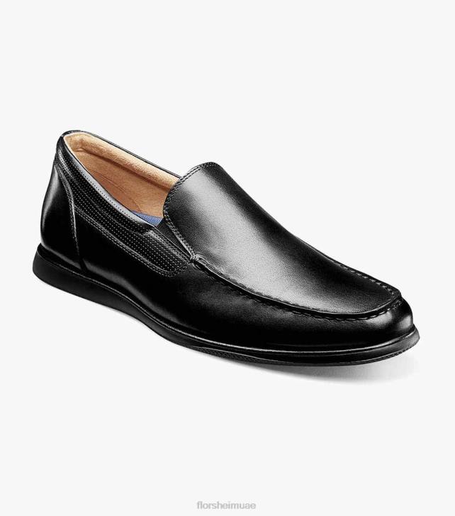 Florsheim رجال الأطلسي زلة اصبع القدم البندقية 6B6H352 أسود الأحذية