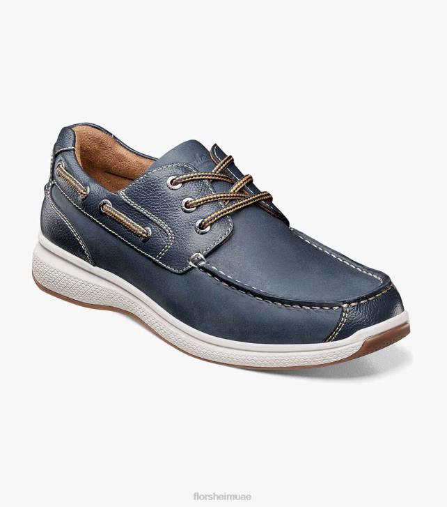 Florsheim رجال البحيرات العظمى موك تو أكسفورد 6B6H354 النيلي الأحذية