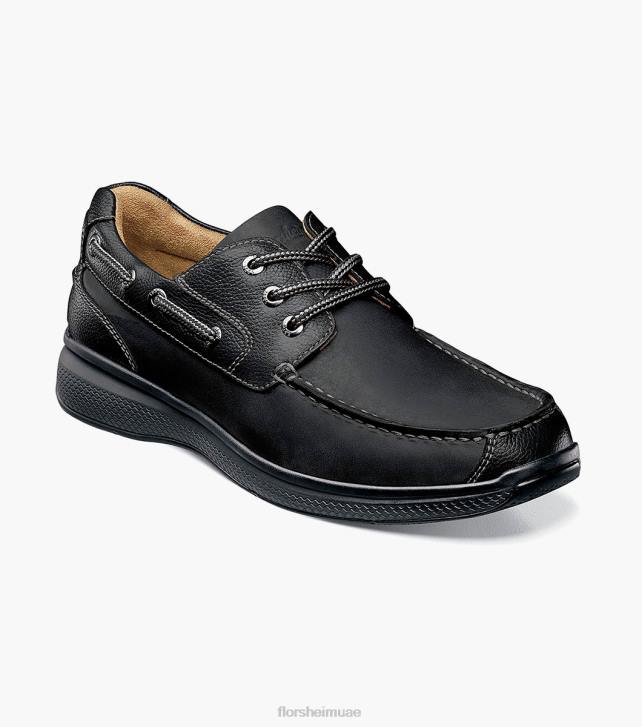 Florsheim رجال البحيرات العظمى موك تو أكسفورد 6B6H356 الفصل الأسود الأحذية