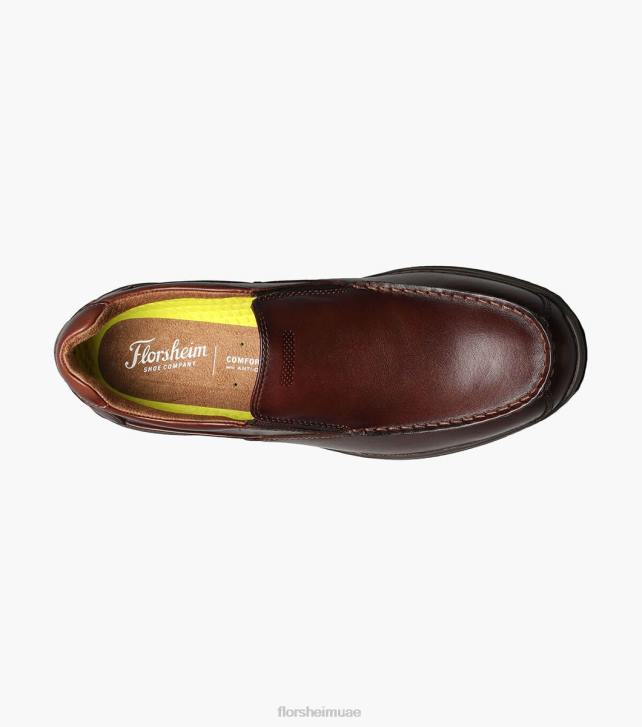 Florsheim رجال زلة اصبع القدم على البحيرات العظمى 6B6H358 بني الأحذية