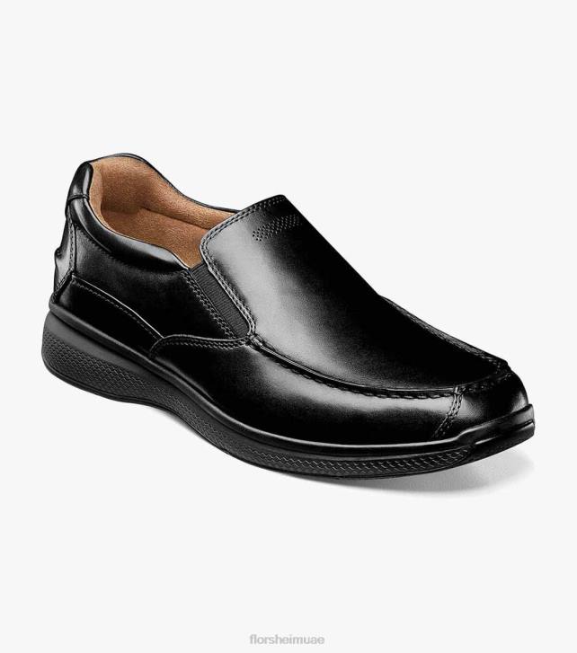 Florsheim رجال زلة اصبع القدم على البحيرات العظمى 6B6H360 أسود الأحذية