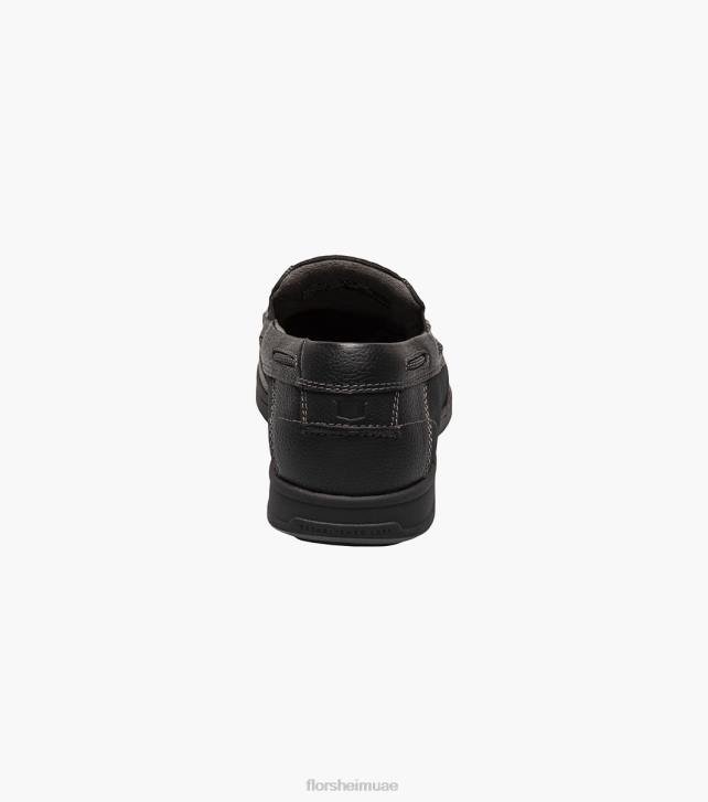 Florsheim رجال زلة على ضفاف البحيرة 6B6H364 أسود الأحذية