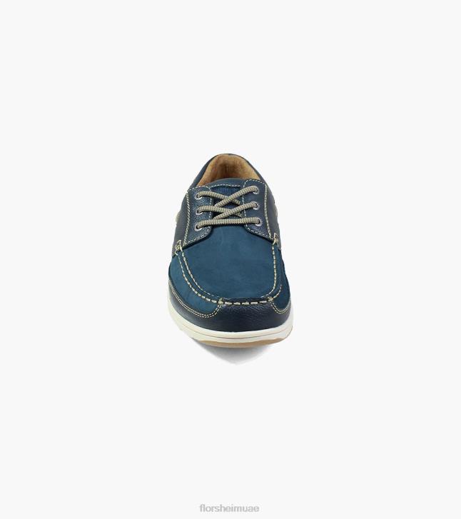 Florsheim رجال ليكسايد موك تو أكسفورد 6B6H365 القوات البحرية الأحذية
