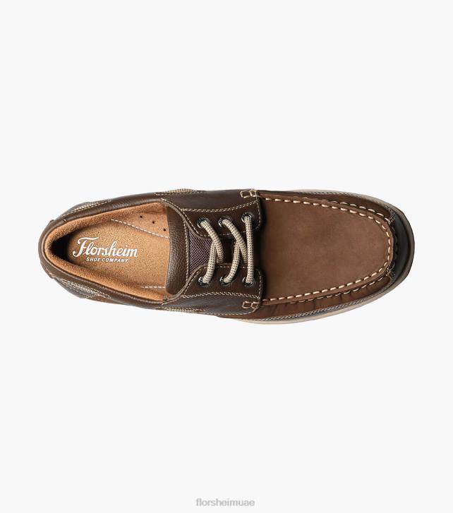 Florsheim رجال ليكسايد موك تو أكسفورد 6B6H366 بني الأحذية
