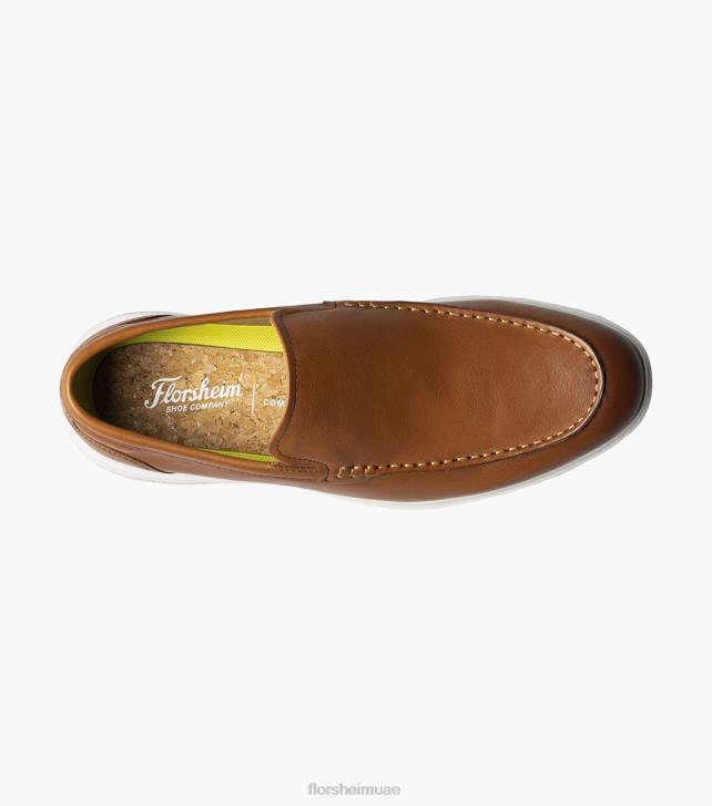 Florsheim رجال هامبتونز موك اصبع القدم البندقية متعطل 6B6H3 كونياك الأحذية