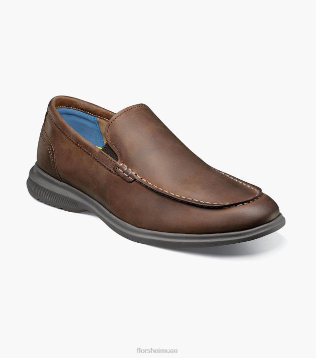 Florsheim رجال هامبتونز موك اصبع القدم البندقية متعطل 6B6H4 الفصل البني الأحذية