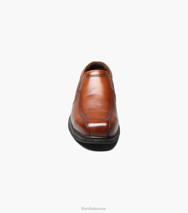 Florsheim رجال عمل كورونيس الصلب اصبع القدم الدراجة الانزلاق على 6B6H411 بني الأحذية