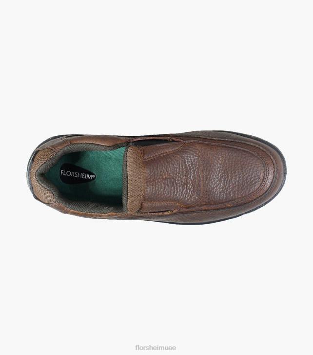 Florsheim رجال محظوظ العمل المركب اصبع القدم وزارة الخارجية الانزلاق على 6B6H421 بني الأحذية