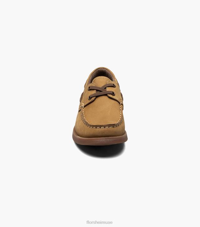 Florsheim أطفال الكروكيه الابن. حذاء قارب موك 6B6H424 تان الأحذية