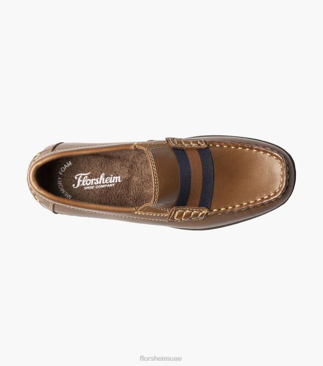 Florsheim أطفال جاسبر الابن. زنار حزام اصبع القدم متعطل 6B6H427 سرج تان الأحذية