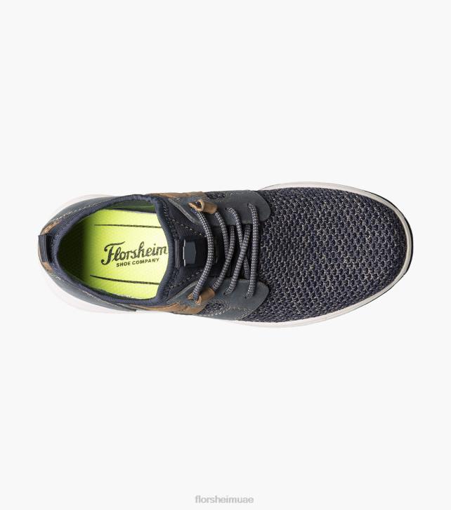 Florsheim أطفال بحيرات عظيمة الابن. حذاء رياضي متماسك من الأمام 6B6H440 القوات البحرية الأحذية