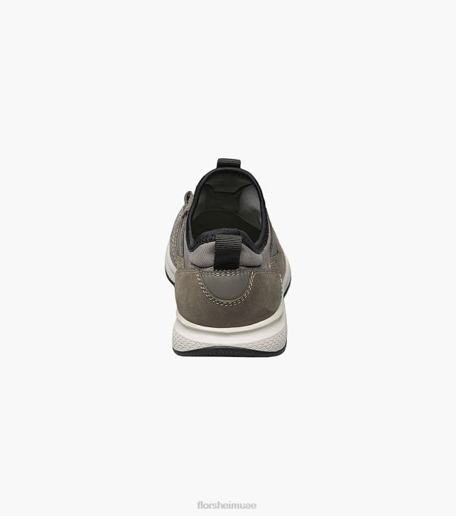 Florsheim أطفال بحيرات عظيمة الابن. حذاء رياضي متماسك من الأمام 6B6H441 رمادي الأحذية