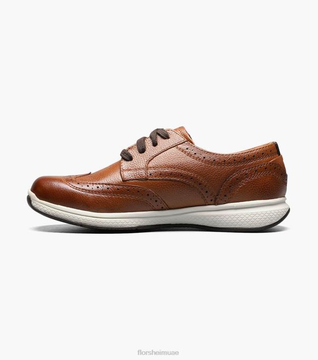 Florsheim أطفال بحيرات عظيمة الابن. أكسفورد طائر الجناح 6B6H442 كونياك الأحذية