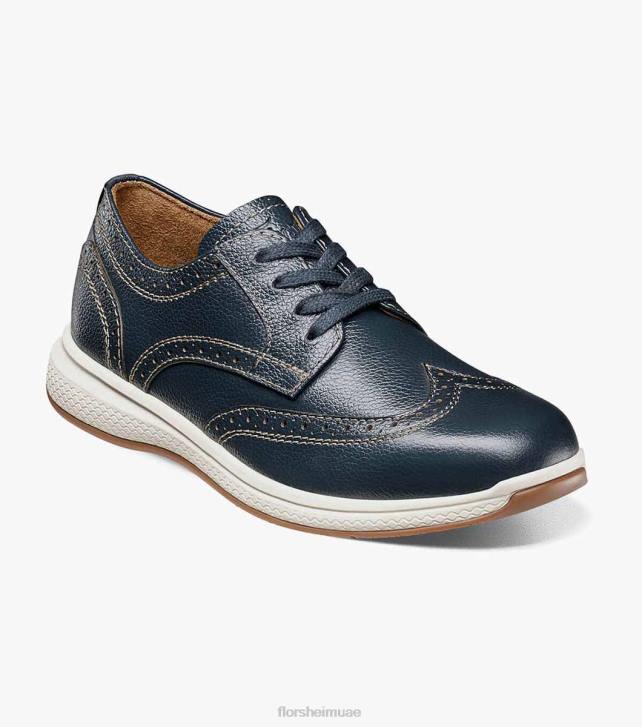 Florsheim أطفال بحيرات عظيمة الابن. أكسفورد طائر الجناح 6B6H444 القوات البحرية الأحذية