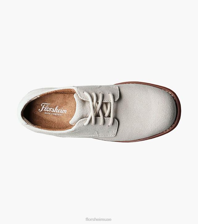 Florsheim أطفال كيرني الابن. سهل اصبع القدم أكسفورد 6B6H461 أبيض الأحذية