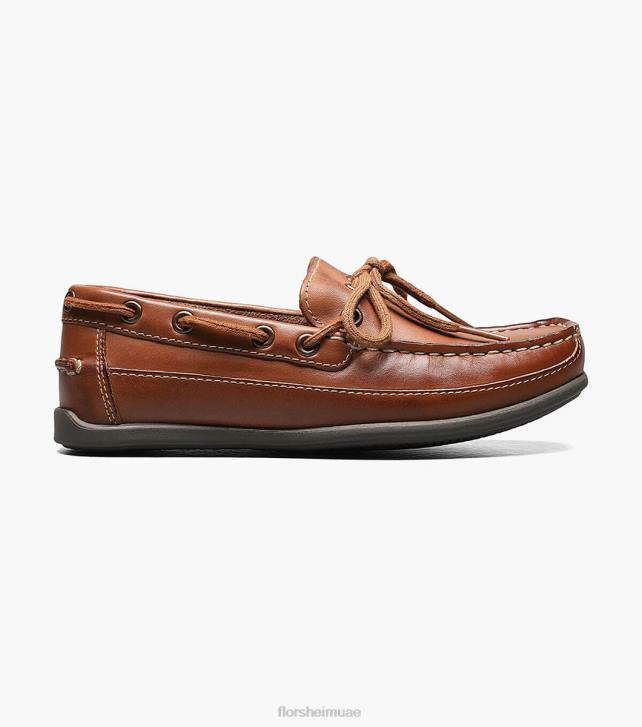 Florsheim أطفال جاسبر التعادل الابن. زلة اصبع القدم زلة على متعطل 6B6H466 سرج تان الأحذية