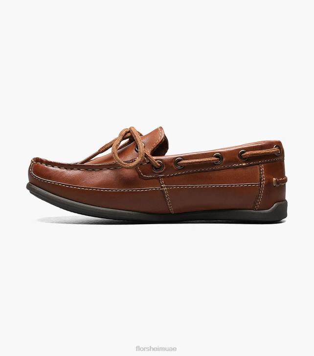 Florsheim أطفال جاسبر التعادل الابن. زلة اصبع القدم زلة على متعطل 6B6H466 سرج تان الأحذية