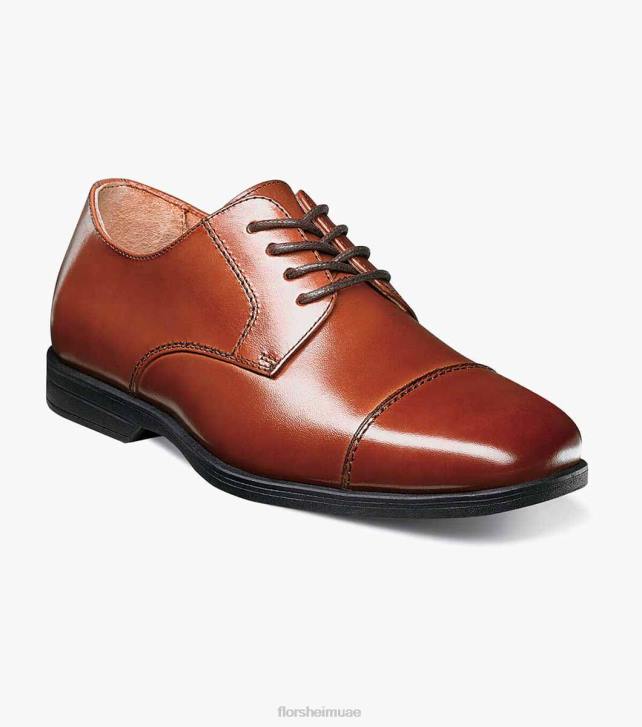 Florsheim أطفال تكشف الابن. أكسفورد كاب تو 6B6H470 كونياك الأحذية