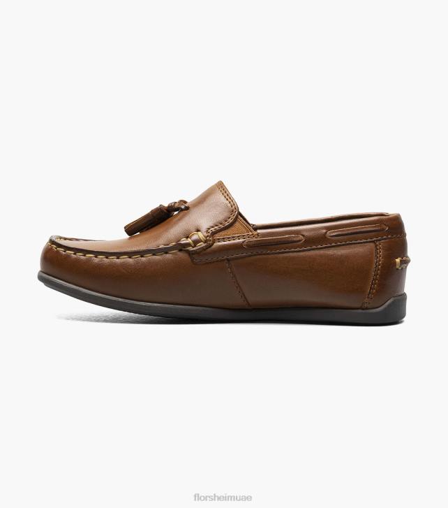 Florsheim أطفال جاسبر الابن. زنبق اصبع القدم شرابة متعطل 6B6H477 سرج تان الأحذية