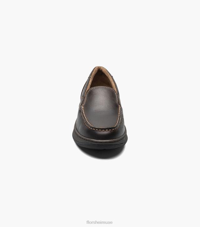 Florsheim أطفال الابن المركزي. حذاء مسطح اصبع القدم البندقية 6B6H479 الفصل البني الأحذية