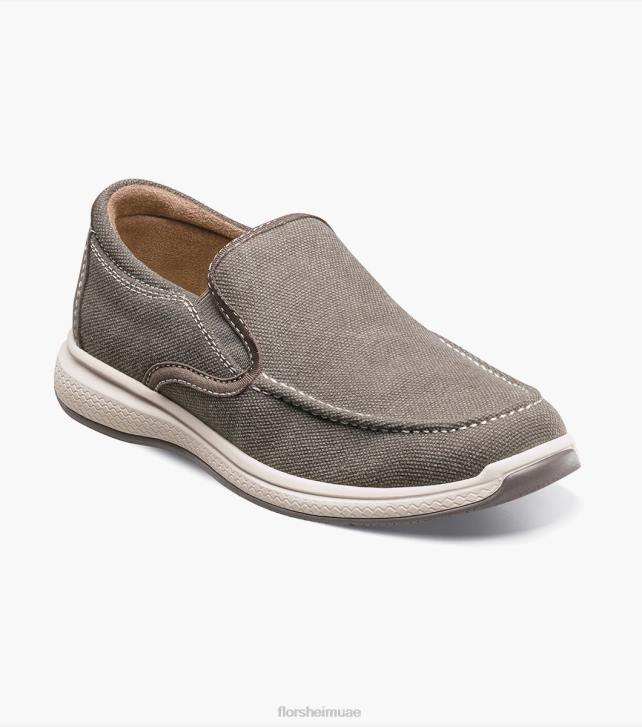 Florsheim أطفال فينشر جونيور قماش زلة البندقية 6B6H482 رمادي الأحذية