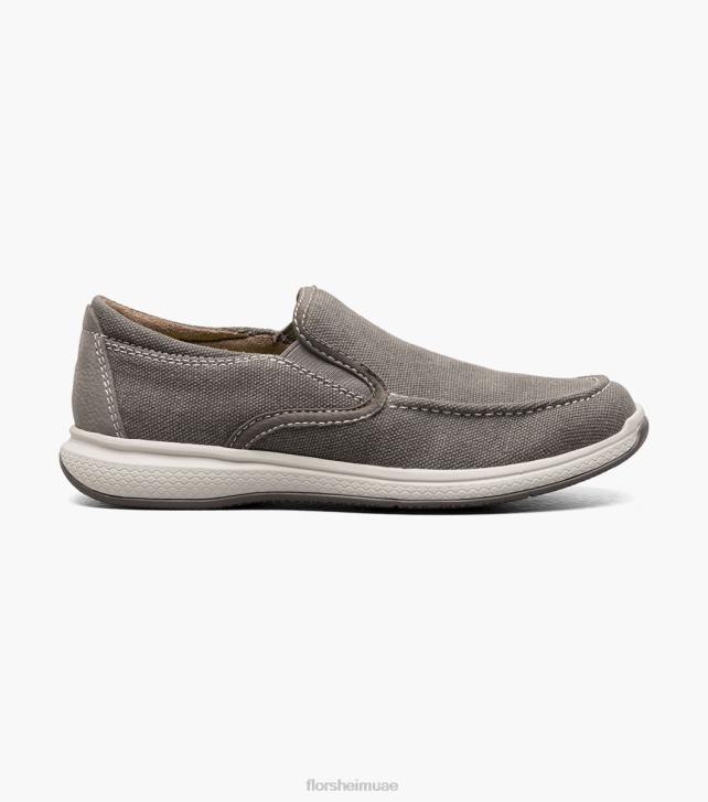 Florsheim أطفال فينشر جونيور قماش زلة البندقية 6B6H482 رمادي الأحذية