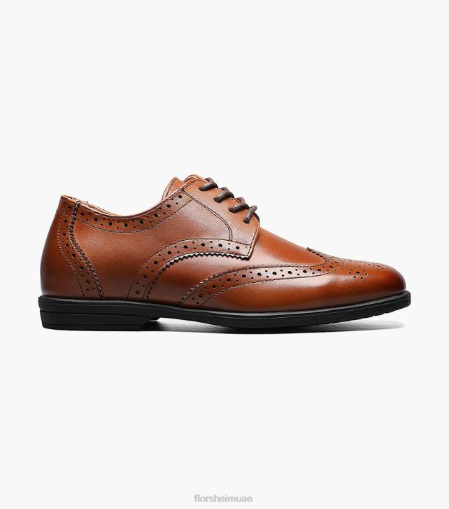 Florsheim أطفال تكشف الابن. أكسفورد طائر الجناح 6B6H483 كونياك الأحذية
